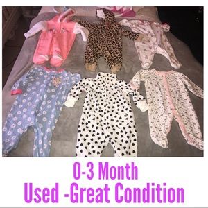 Used Babygirl 0-3 months Clothes